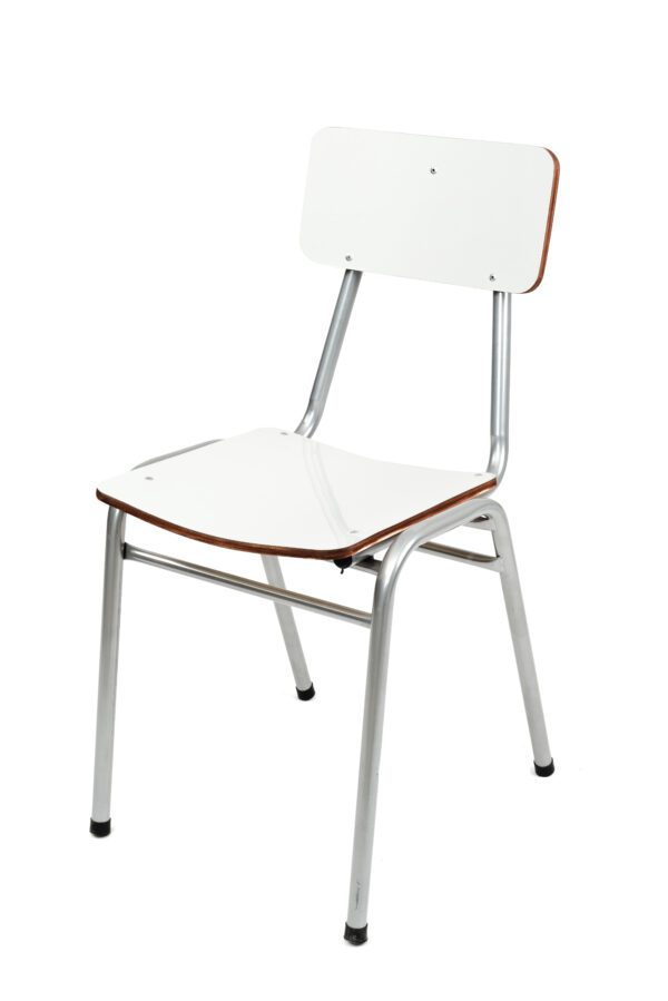 Silla ComfortEvent blanca para casino, comedor o evento